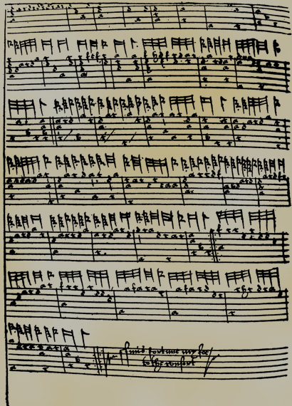 photo of original sheet music