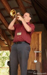 Eric Ortner Performing on trumpet