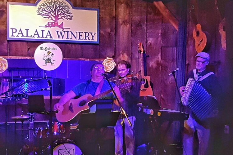 McGuineas Band inside Palaia Winery