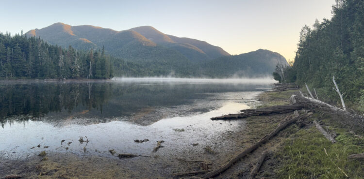 Photo of Iroquois and Algonquin Peaks at Sunrise with lake Colden in the Foreground